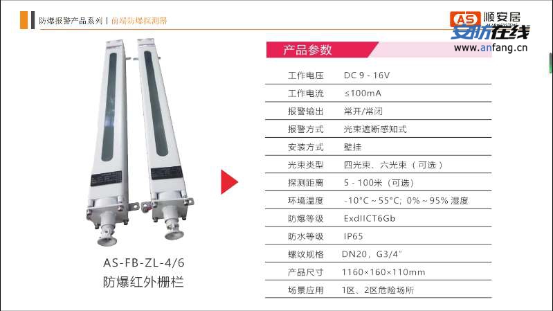 【防爆红外光栅】- 顺安居防爆光栅使用于综合管廊、危化兵仓库、军队枪库 -【深圳市顺安居智能科技有限公司】