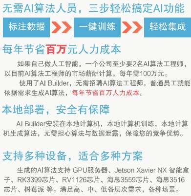 【AI 算法定制平台】- 无需AI算法工程师，也能定制自己的人工智能算法。全 -【深圳市起点人工智能科技有限公司】