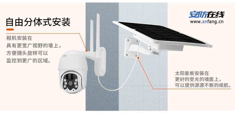 【球形摄像机】- 低功耗，无需外接供电，无网使用4G随时随地远程监控 -【深圳市中晖盛大科技有限公司】