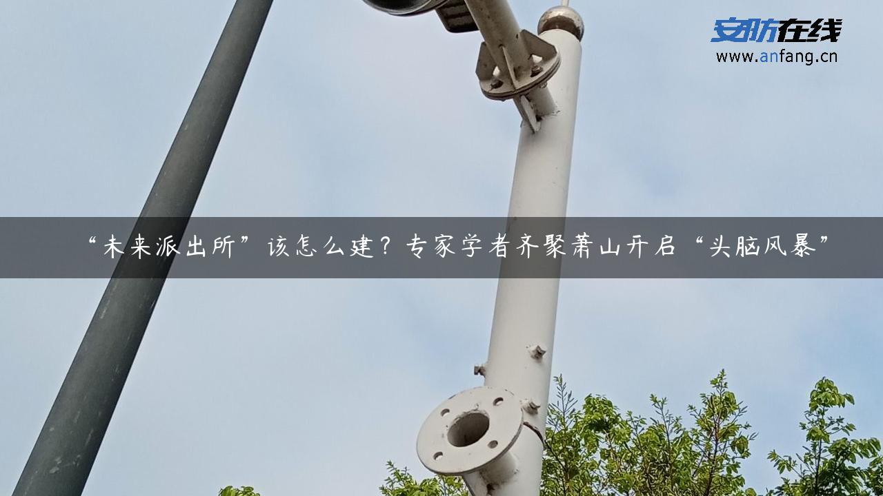 “未来派出所”该怎么建？专家学者齐聚萧山开启“头脑风暴”