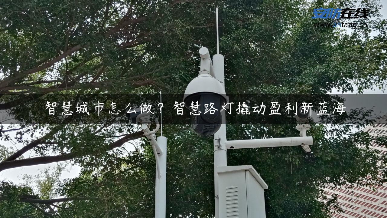 智慧城市怎么做？智慧路灯撬动盈利新蓝海