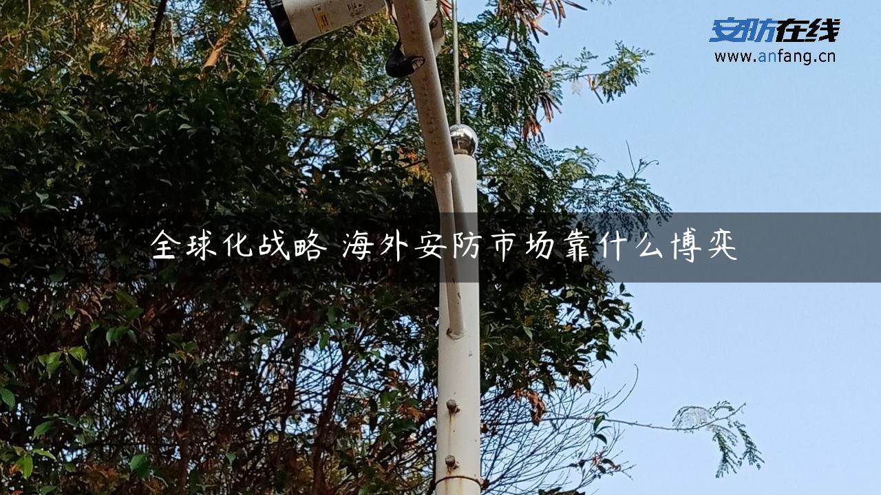 全球化战略 海外安防市场靠什么博弈