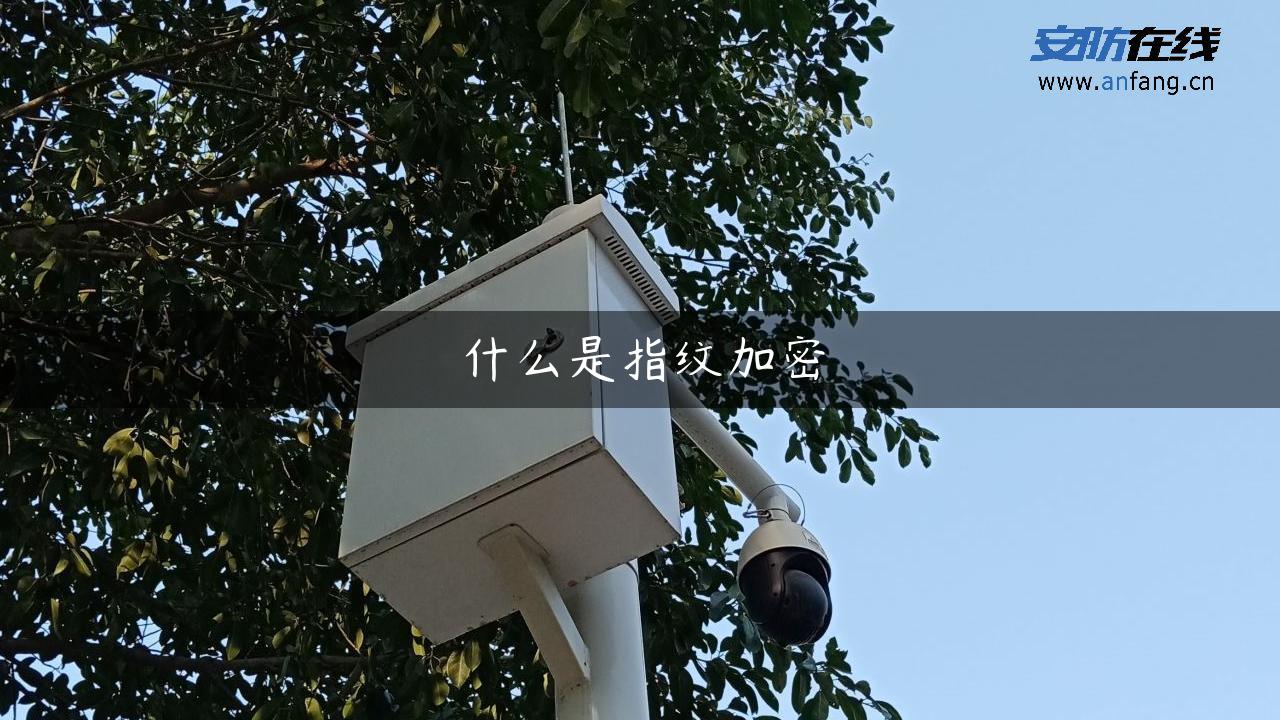 什么是指纹加密