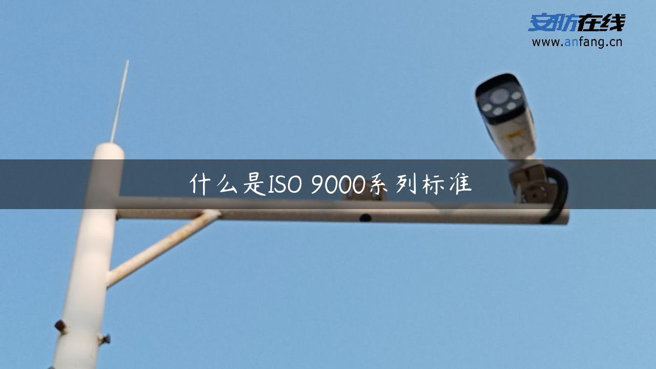 什么是ISO 9000系列标准