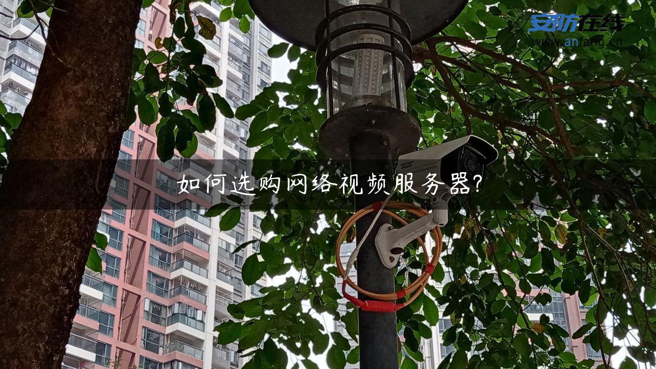 如何选购网络视频服务器?