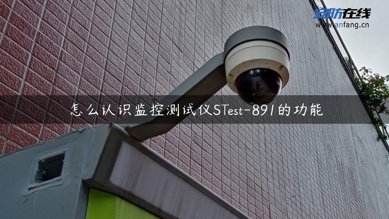 怎么认识监控测试仪STest-891的功能