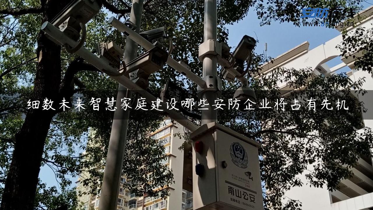 细数未来智慧家庭建设哪些安防企业将占有先机