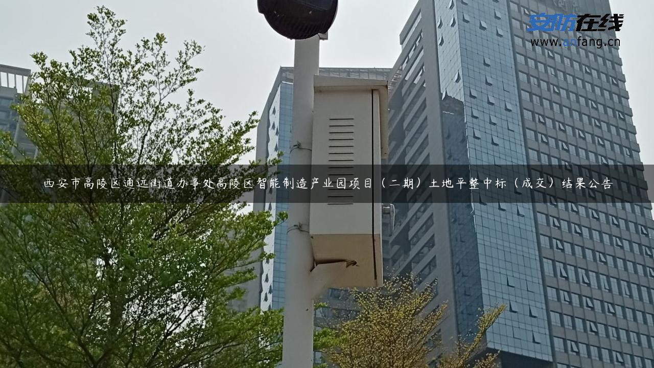 西安市高陵区通远街道办事处高陵区智能制造产业园项目（二期）土地平整中标（成交）结果公告