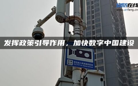 发挥政策引导作用，加快数字中国建设