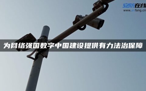 为网络强国数字中国建设提供有力法治保障