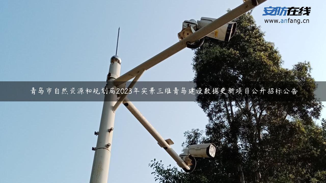 青岛市自然资源和规划局2023年实景三维青岛建设数据更新项目公开招标公告