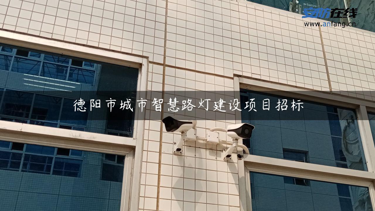 德阳市城市智慧路灯建设项目招标