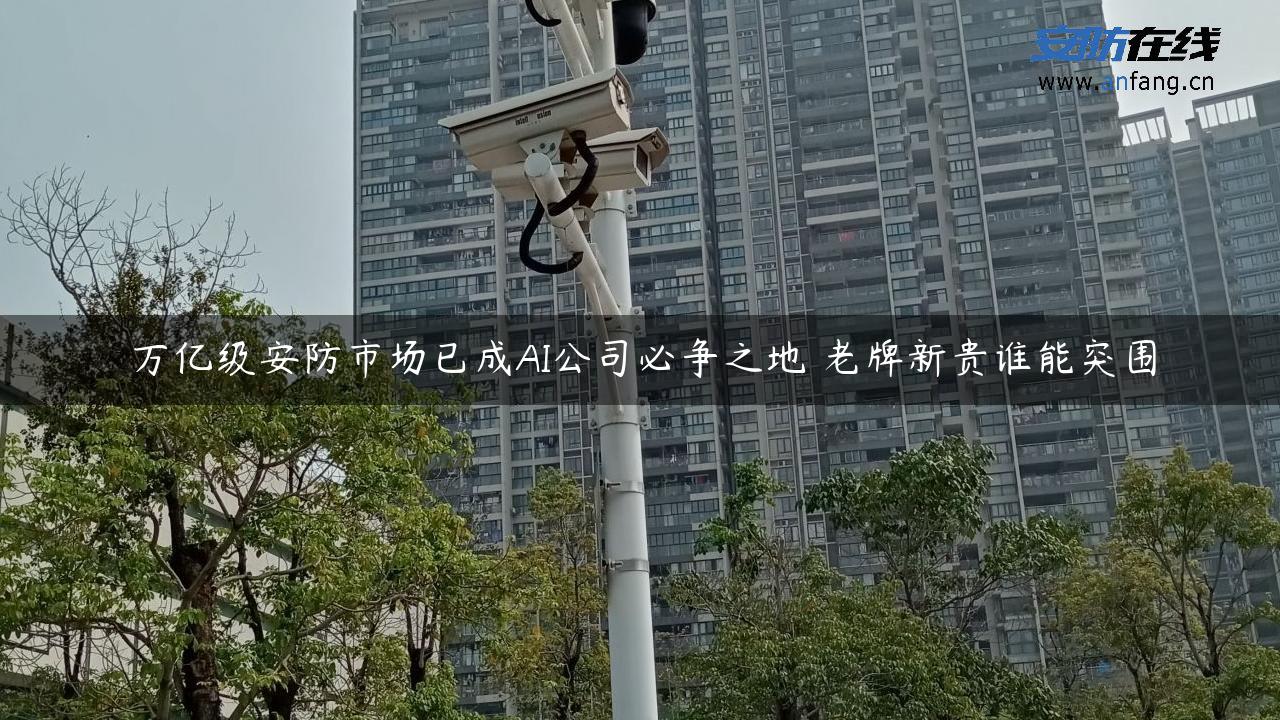 万亿级安防市场已成AI公司必争之地 老牌新贵谁能突围