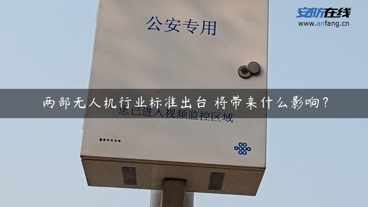 两部无人机行业标准出台 将带来什么影响？