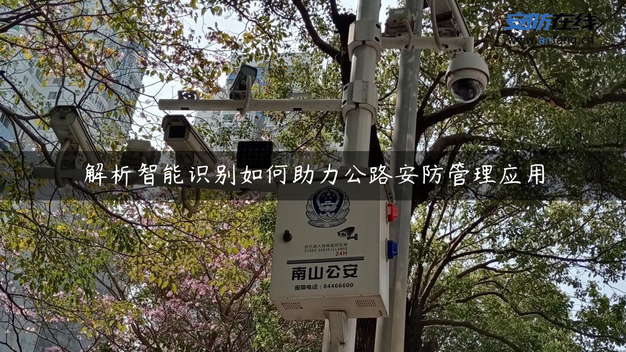 解析智能识别如何助力公路安防管理应用