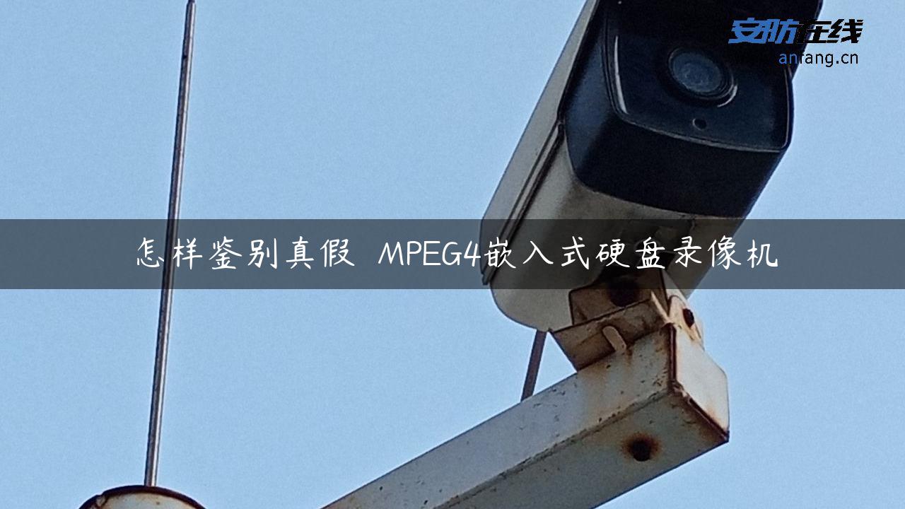 怎样鉴别真假――MPEG4嵌入式硬盘录像机