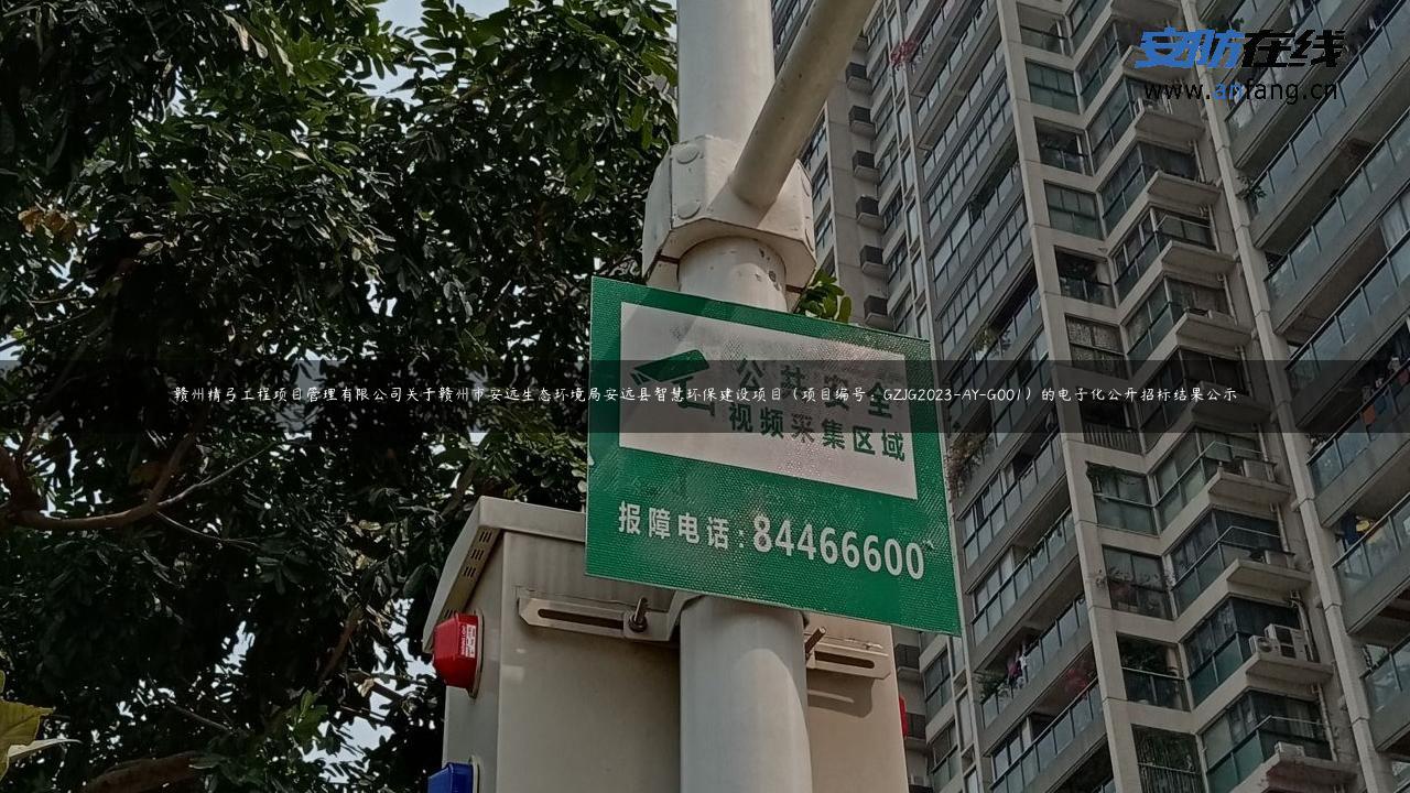 赣州精弓工程项目管理有限公司关于赣州市安远生态环境局安远县智慧环保建设项目（项目编号：GZJG2023-AY-G001）的电子化公开招标结果公示