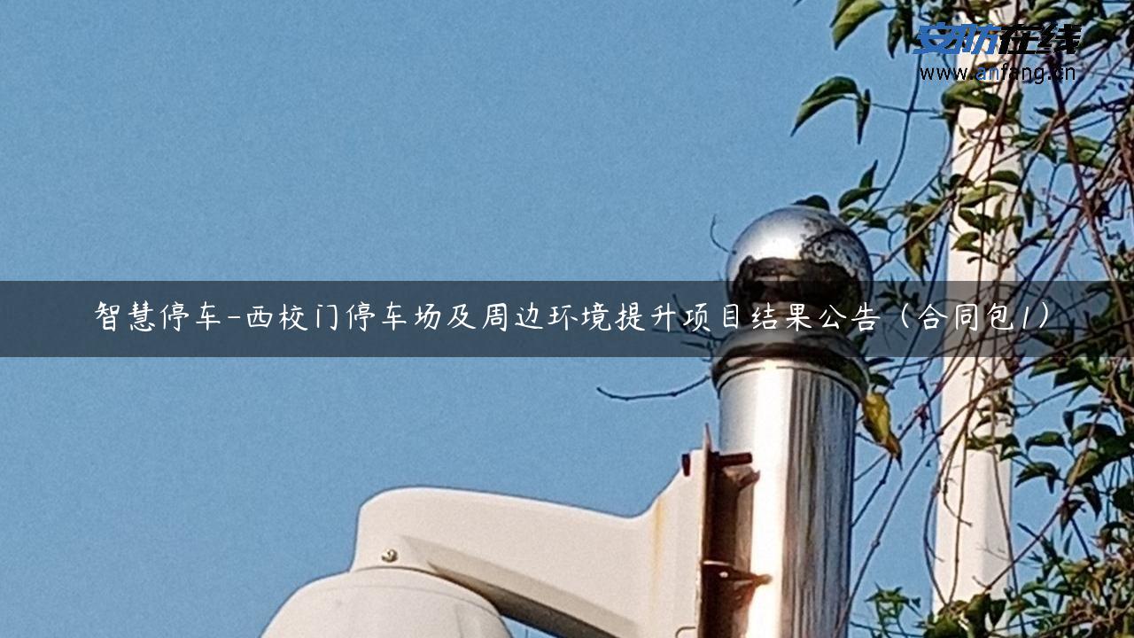 智慧停车-西校门停车场及周边环境提升项目结果公告（合同包1）