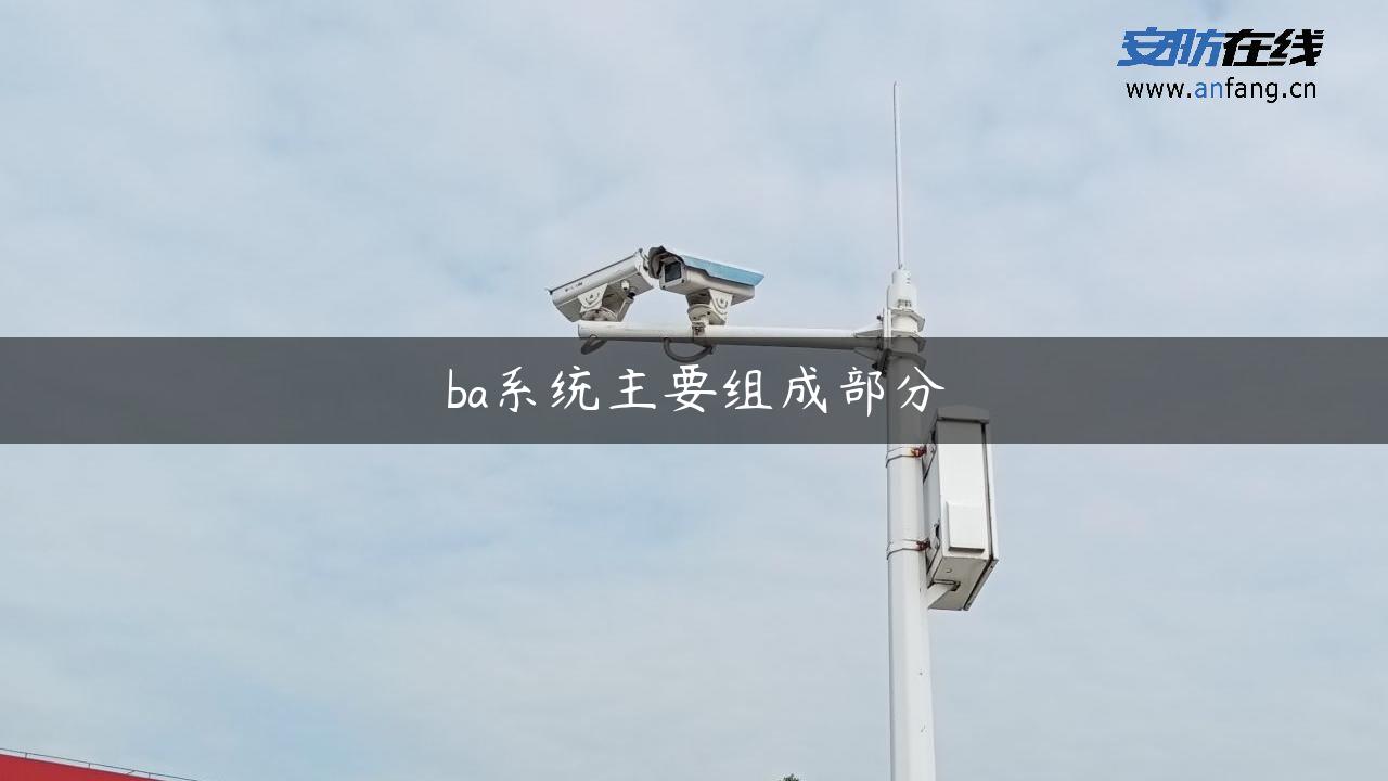 ba系统主要组成部分