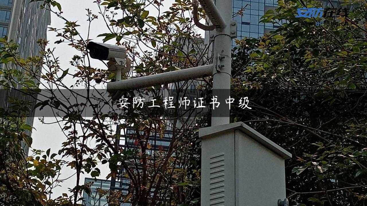 安防工程师证书中级