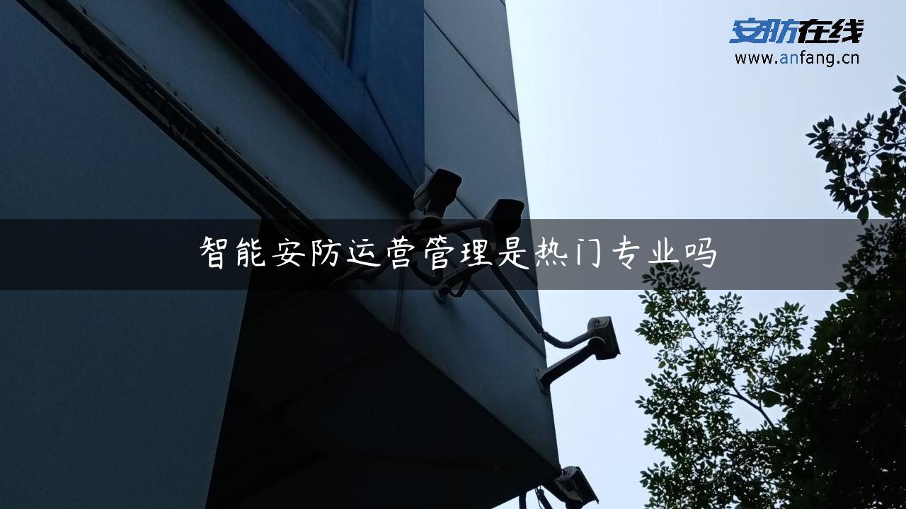 智能安防运营管理是热门专业吗