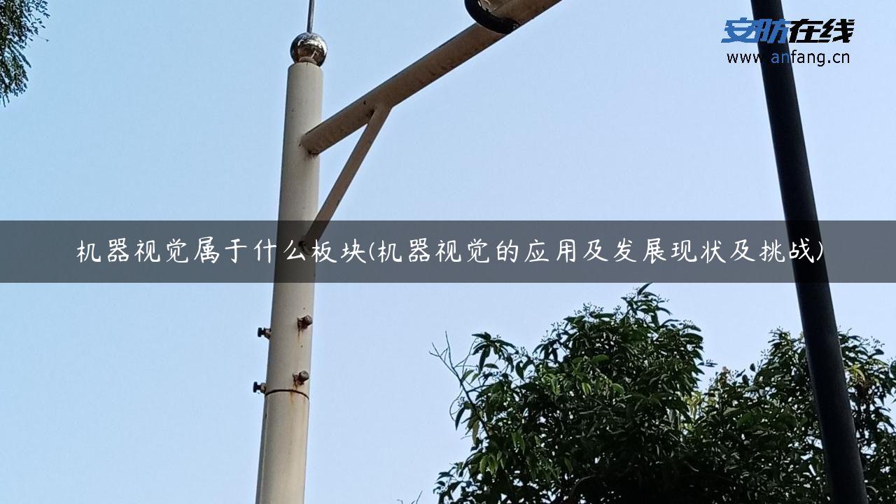 机器视觉属于什么板块(机器视觉的应用及发展现状及挑战)