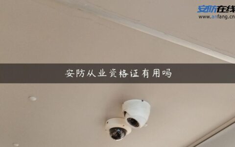 安防从业资格证有用吗