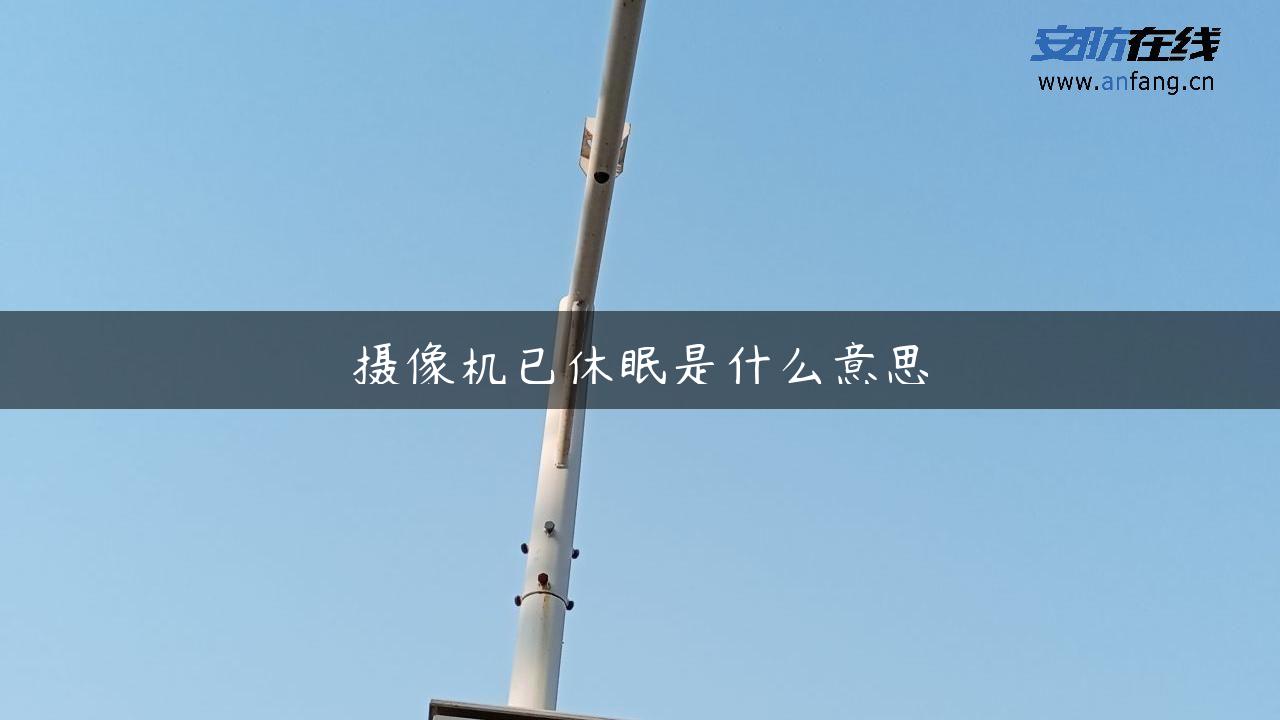 摄像机已休眠是什么意思