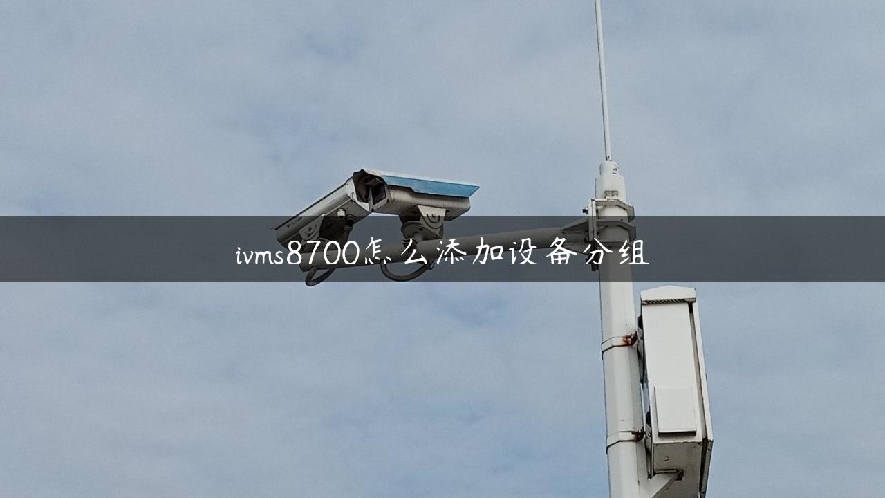 ivms8700怎么添加设备分组