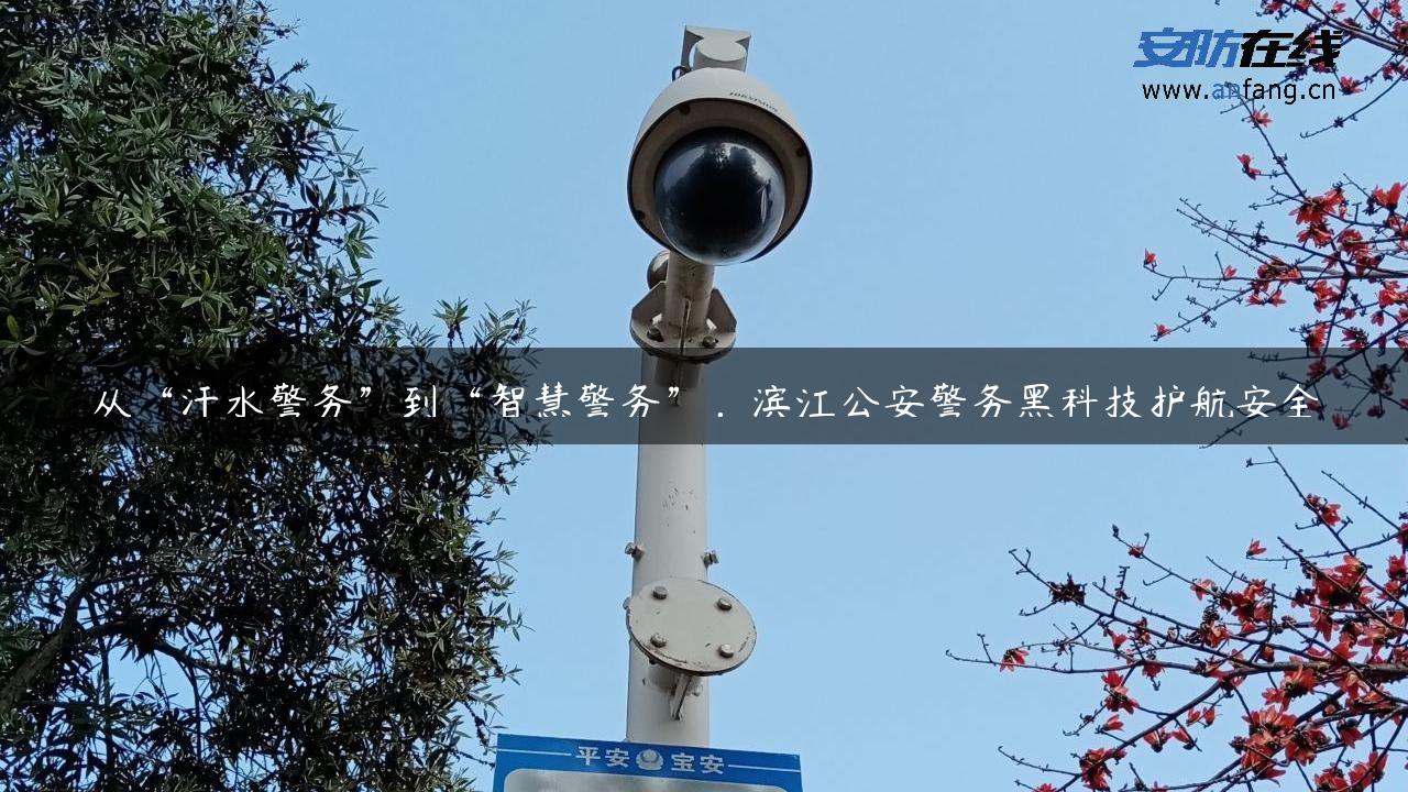 从“汗水警务”到“智慧警务”，滨江公安警务黑科技护航安全