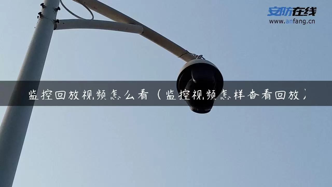 监控回放视频怎么看（监控视频怎样查看回放）