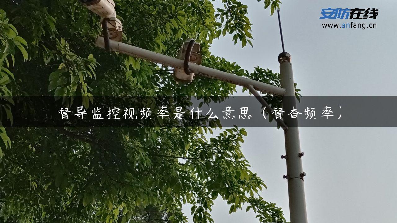 督导监控视频率是什么意思（督查频率）