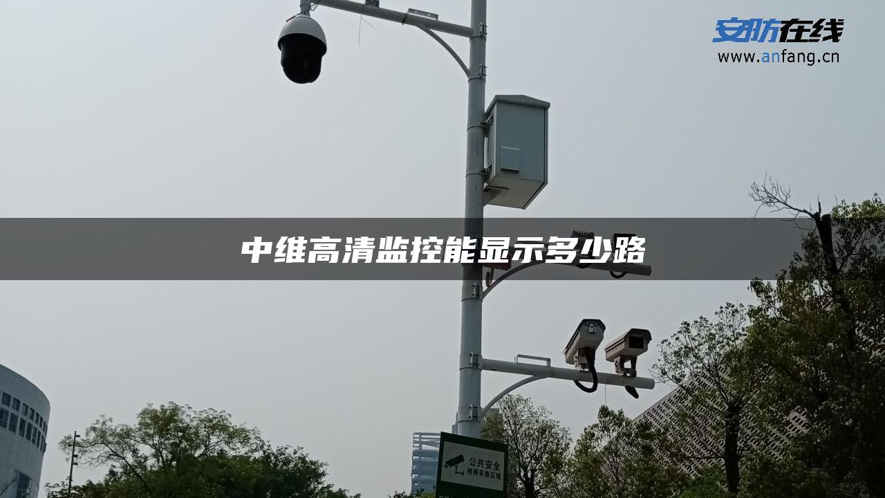 中维高清监控能显示多少路