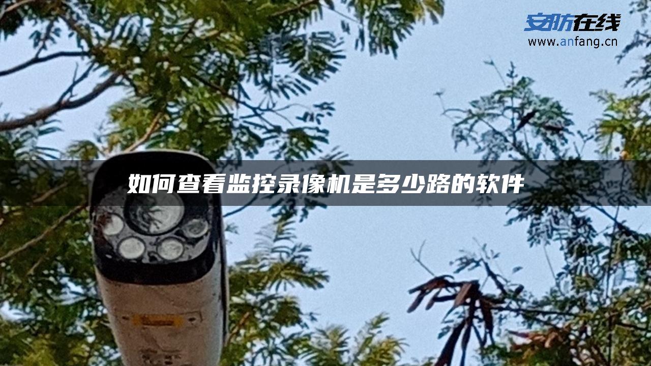 如何查看监控录像机是多少路的软件