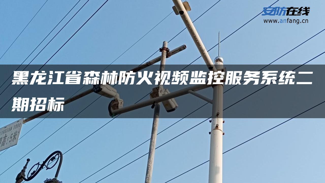 黑龙江省森林防火视频监控服务系统二期招标