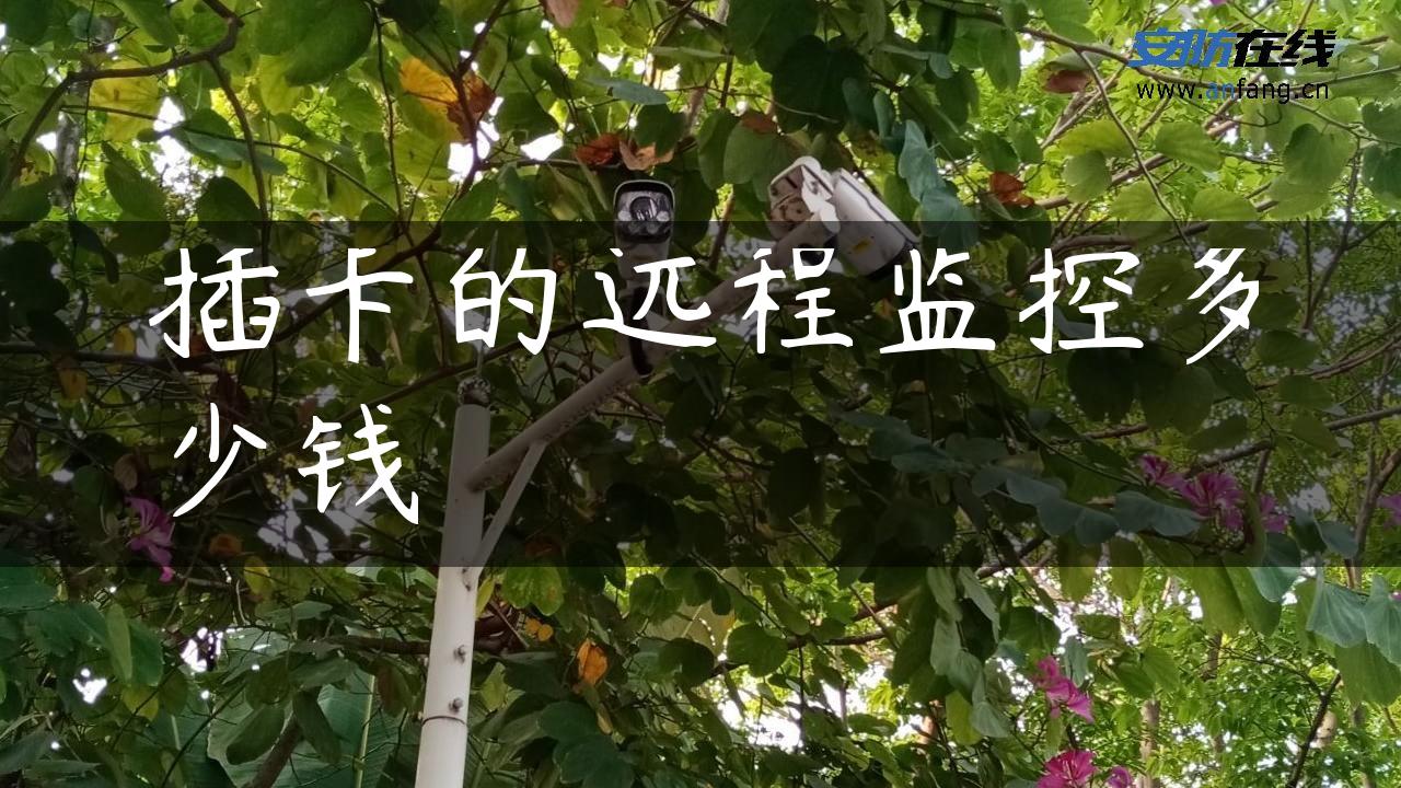 插卡的远程监控多少钱