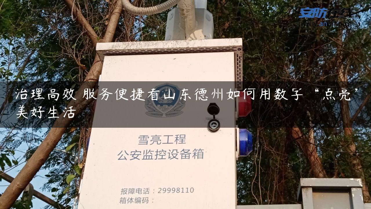 治理高效 服务便捷看山东德州如何用数字“点亮”美好生活