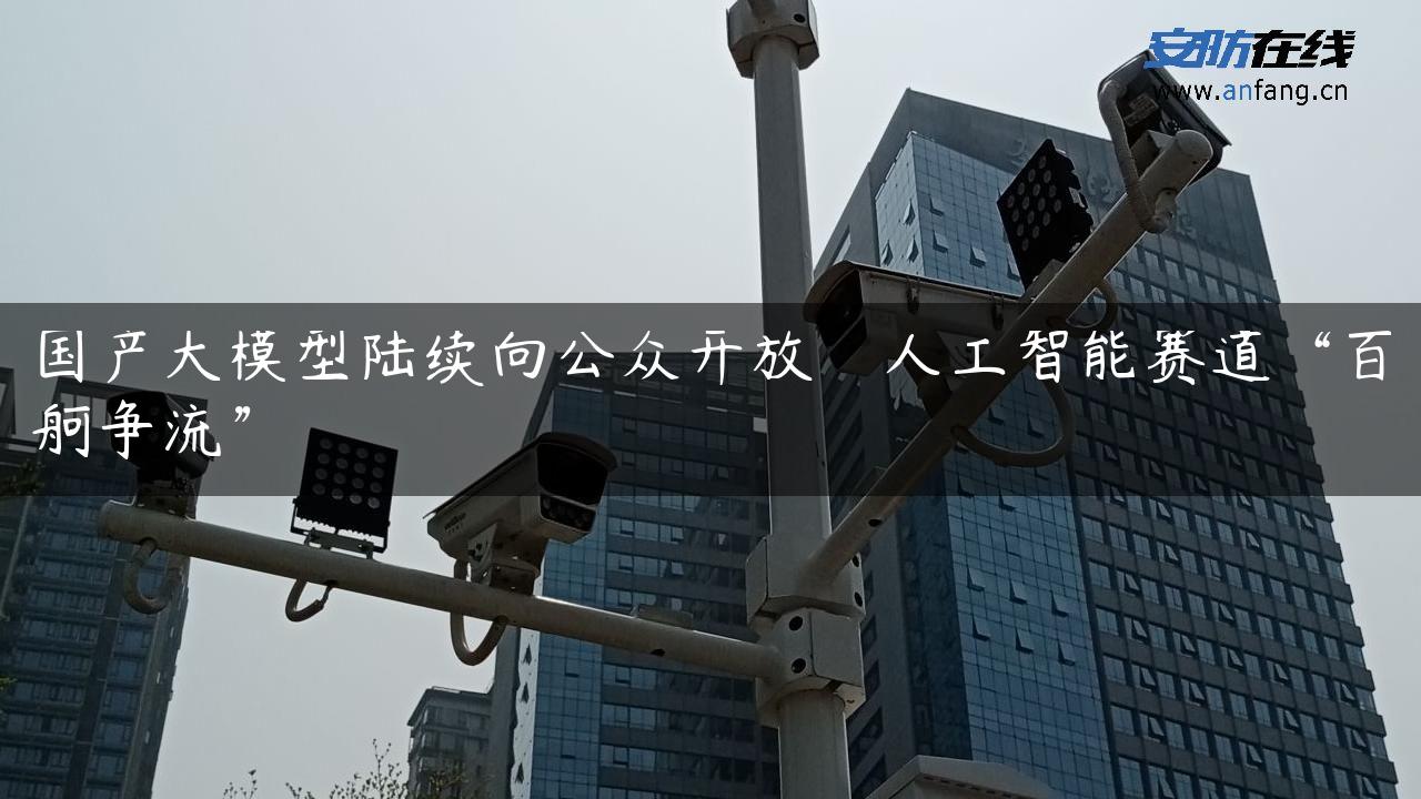 国产大模型陆续向公众开放　人工智能赛道“百舸争流”