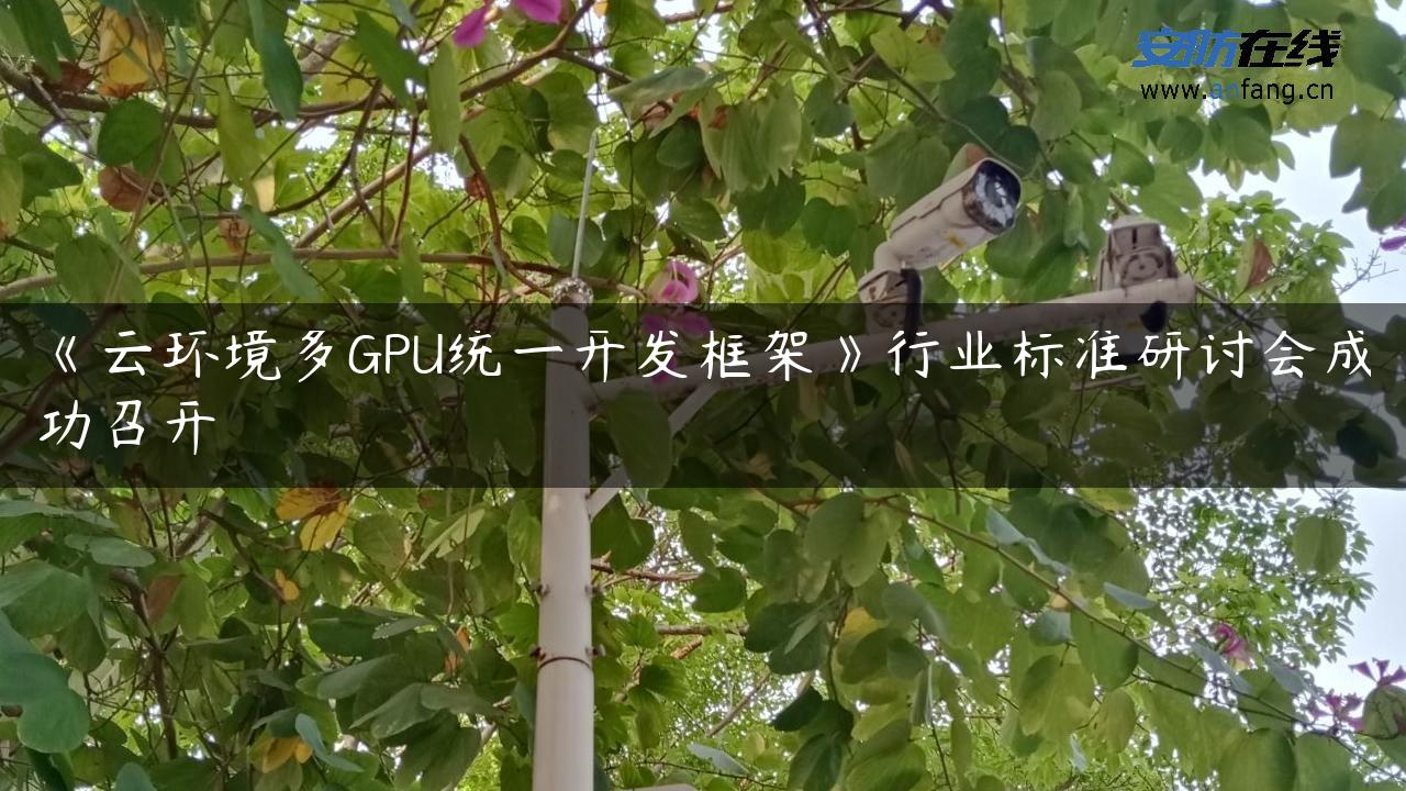 《云环境多GPU统一开发框架》行业标准研讨会成功召开