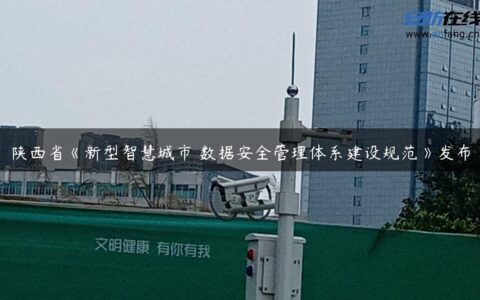 陕西省《新型智慧城市 数据安全管理体系建设规范》发布