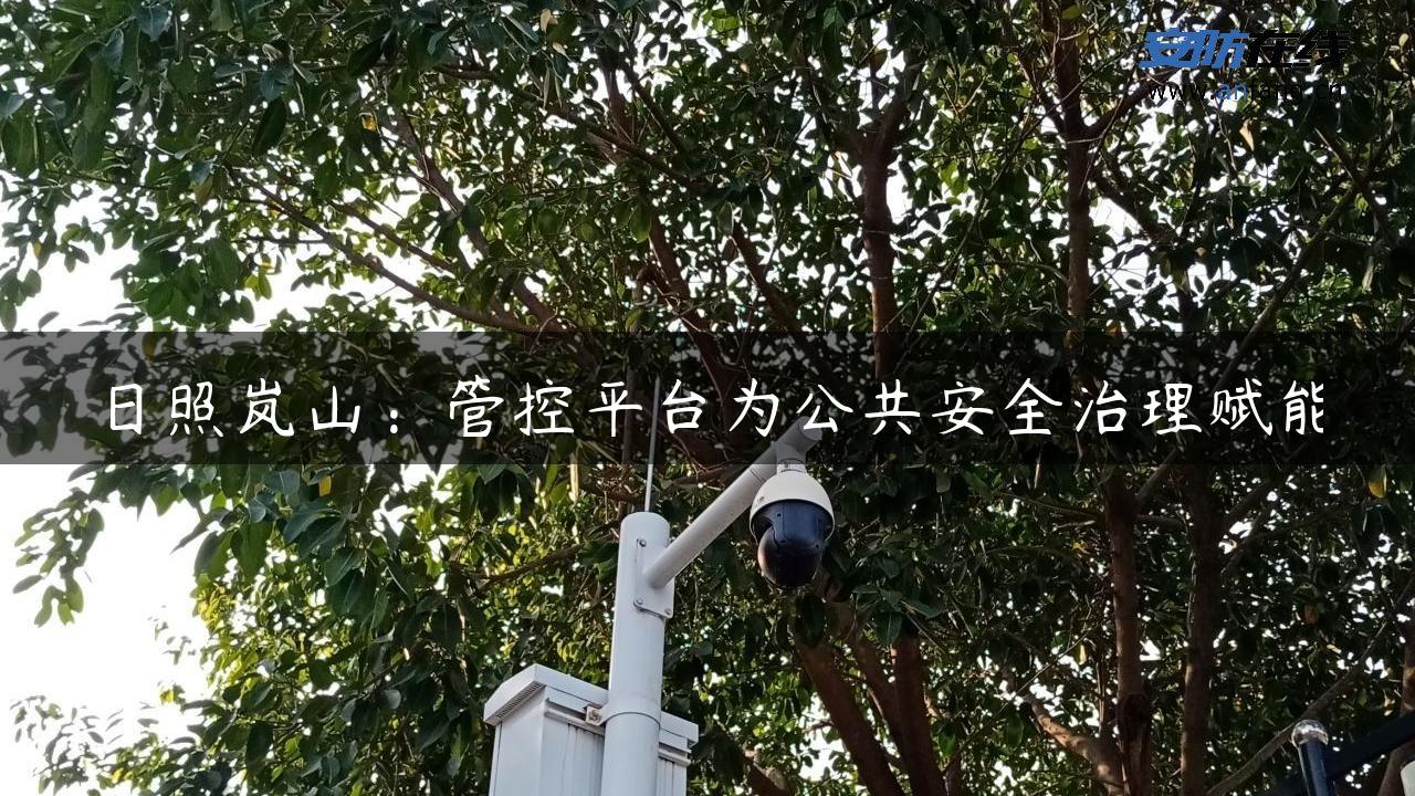 日照岚山：管控平台为公共安全治理赋能