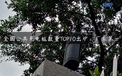 全国公共充电桩数量TOP10出炉：广东第一