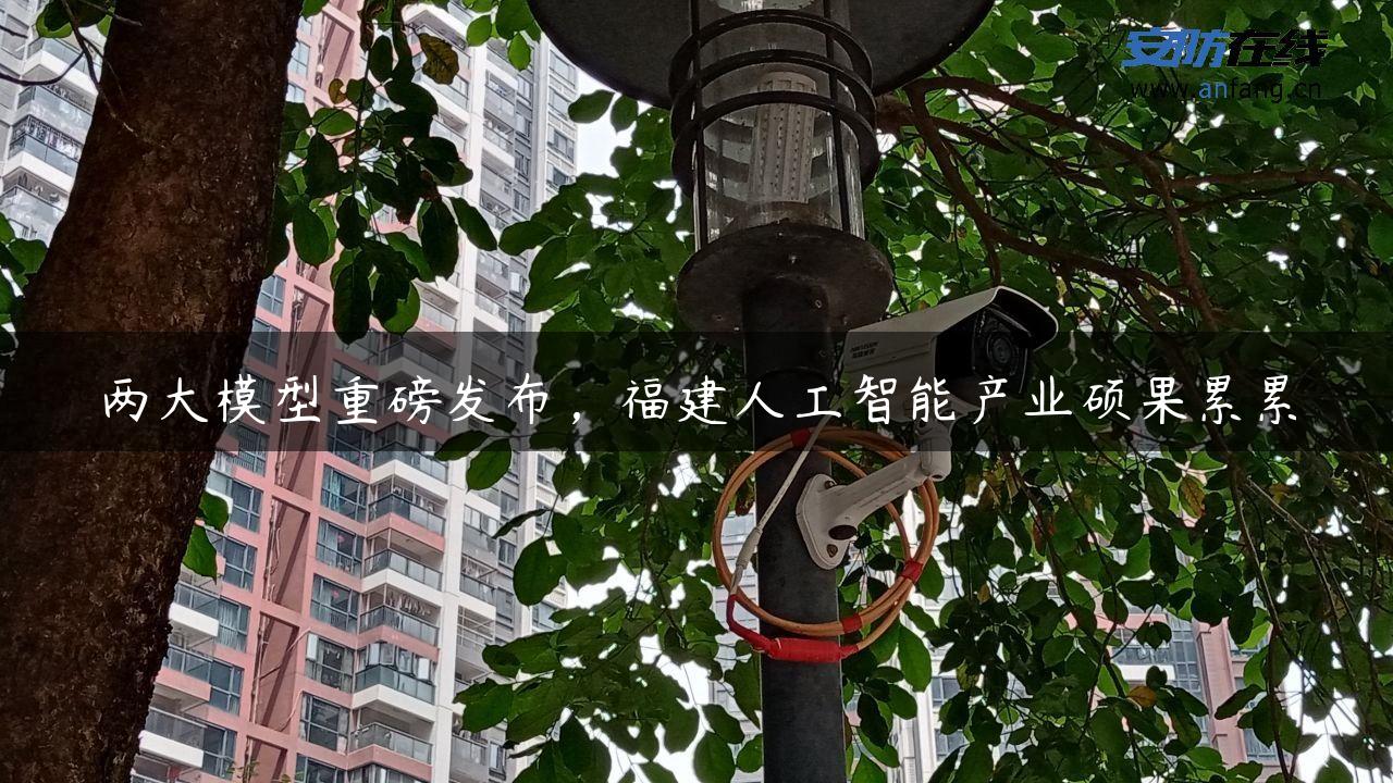 两大模型重磅发布，福建人工智能产业硕果累累