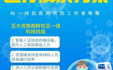 固耐特智慧小区防疫通行解决方案助力社区一线科技抗疫