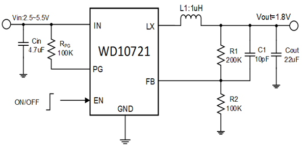 豪威集团发布紧凑型5V/2A降压转换器WD10721