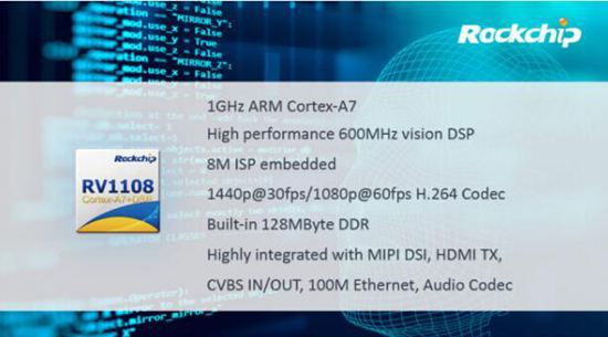瑞芯微升级RV1108人脸识别方案 融入阅面算法矩阵