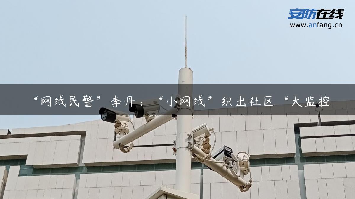 “网线民警”李丹：“小网线”织出社区“大监控”