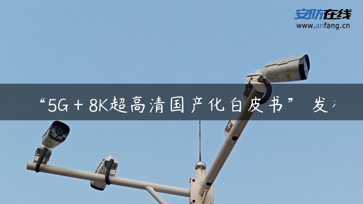 “5G＋8K超高清国产化白皮书” 发布