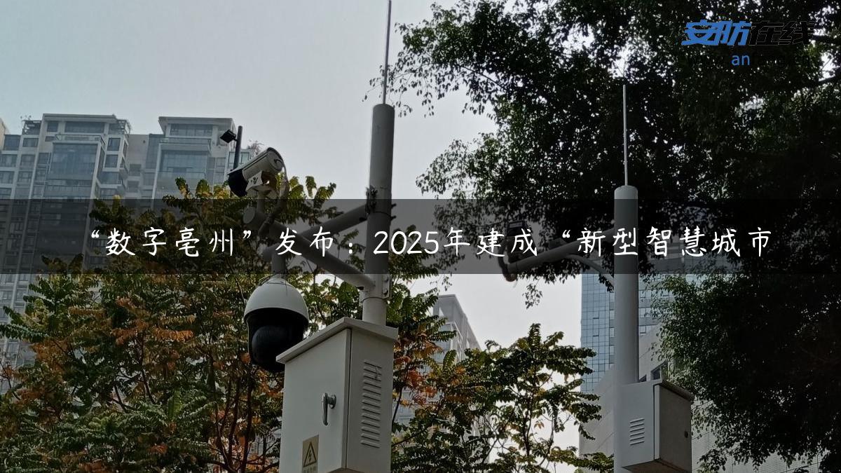 “数字亳州”发布：2025年建成“新型智慧城市”