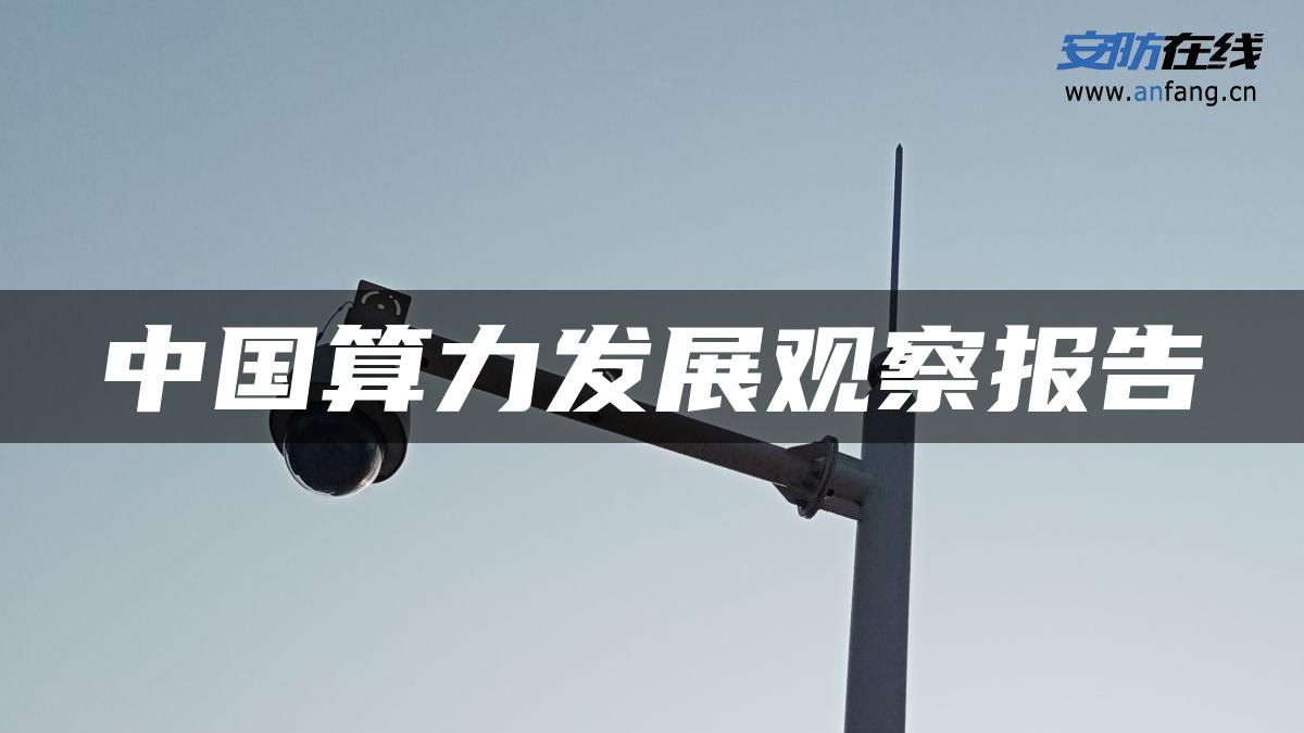 中国算力发展观察报告